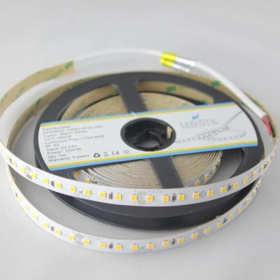 Світлодіодна стрічка LED-STIL 3000K 12 Вт/м 2835 128 діодів IP33 24 Вольта 1700 lm тепле світло (DFP2835-128B3-IP33-24V)