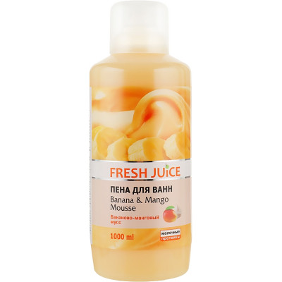 Піна для ванн Fresh Juice Banana &amp; Mango Mousse 1000 мл (4823015923173)