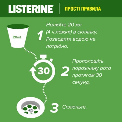 Ополіскувач для порожнини рота Listerine Зелений чай 500 мл (3574661253404/3574661253411)