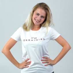 Футболка Sol's Pioneer Women I'am Ukrainian білий M (03579102/138M)