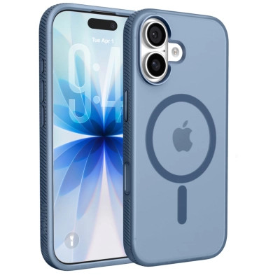 Чохол до мобільного телефона Belkin Magnetic Protective Grip iPhone 17 Navy (MSA034HQNY)