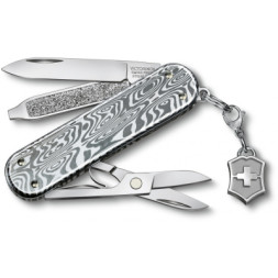 Ніж Victorinox Classic SD Brilliant Damast + брелок-лого (0.6221.34)