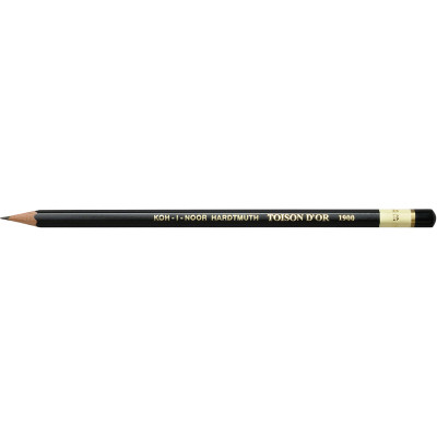 Олівець графітний Koh-i-Noor B Toison D&#039;or без гумки корпус Чорний (1900.B)