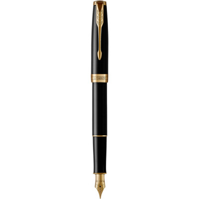 Ручка пір&#039;яна Parker SONNET 17 Black Lacquer GT  FP F (86 015)