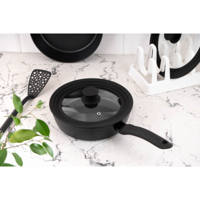 Аксесуар кухонний Ardesto Підставка для кришок, 35х15.2х11.7см, пластик, білий (AR4035L)