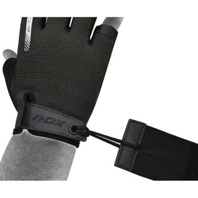 Рукавички для фітнесу RDX T2 Half Army Green M (WGA-T2HA-M)