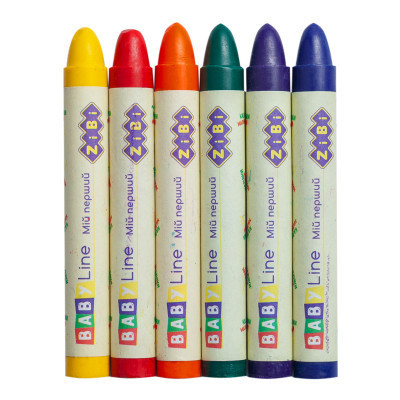 Олівці кольорові ZiBi Baby line Suoer Jumbo круглий корпус 6 шт (ZB.2484)