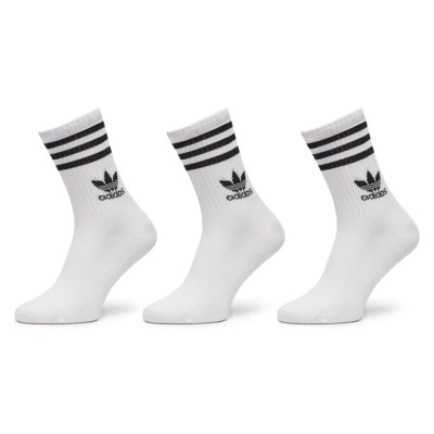 Шкарпетки Adidas Crew Sock 3str IJ0733 білий, чорний S (37-39) (4066762034659)