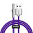 Дата кабель USB 3.1 AM to Lightning 1.0m CAL7C 1.5A 90 Purple Baseus (CAL7C-A05)