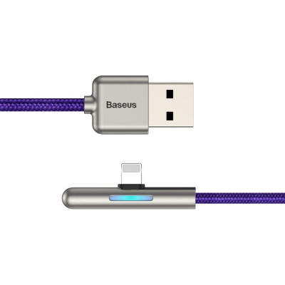 Дата кабель USB 3.1 AM to Lightning 1.0m CAL7C 1.5A 90 Purple Baseus (CAL7C-A05)