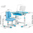 Парта зі стільцем Evo-kids BD-23 BL