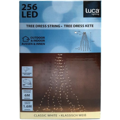 Гірлянда Luca Lighting Конус 1,6+6 м, теплий білий (8720362027041)