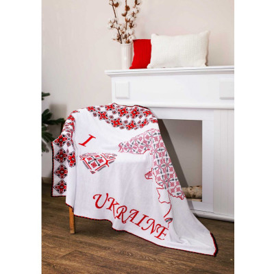 Плед Прованс в&#039;язаний Вишиванка 100х150 см (4823093442962)