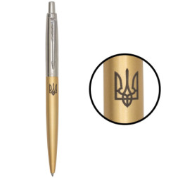 Ручка кулькова Parker JOTTER 17 XL UKRAINE Matt Gold CT BP Трезубец (13432_T001b)