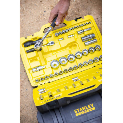 Набір інструментів Stanley FatMax Maxi-Drive торцевих 1/4&quot;, 1/2&quot;, 81 шт., кейс (FMMT82826-1)