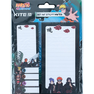 Папір для нотаток Kite з клейким шаром Naruto (NR23-299-2)