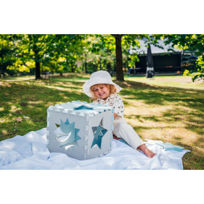 Дитячий килимок MoMi пазл Nebe 90 х 90 cм Blue (AKCE00031)