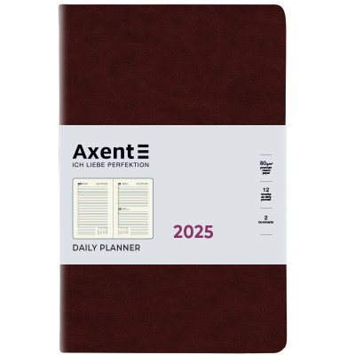 Тижневик Axent датований 2025 Partner City Soft 145х210 мм, коричневий (8821-25-05-A)