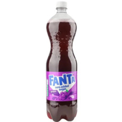 Напій Fanta Zero Sugar Безалкогольний сильногазований соковмісний Виноград 1.25 л (5449000325822)