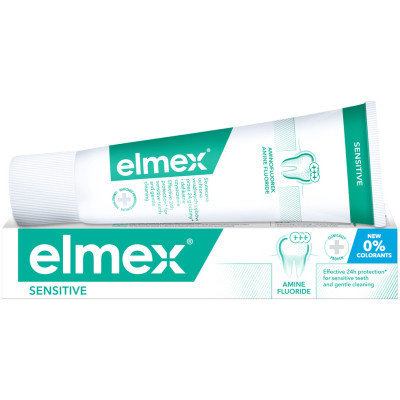 Зубна паста Elmex Sensitive з амінофторидом 75 мл (4007965560200)