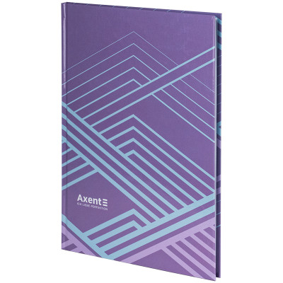 Книга записна Axent Lines А4, 96 аркушів, клітинка, бузкова (8422-583-A)