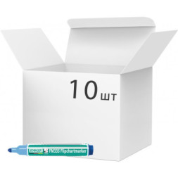Маркер Stanger для фліпчарту, 1-3 мм синій 10 шт (MARKER-FLSTFM335BL10)
