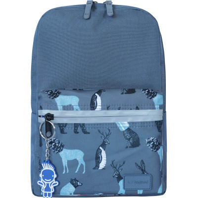 Рюкзак шкільний Bagland Молодіжний Mini 740 Cірий 8 л (0050866) (648911778)