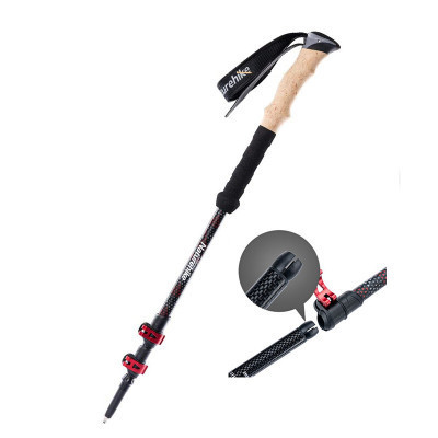 Трекінгові палиці Naturehike NH20DS003 135 см чорний/червоний 1 шт (6976023924699)