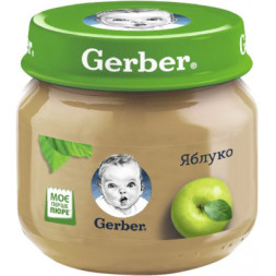 Дитяче пюре Gerber Яблуко з 6 місяців 80 г (7613033514036)