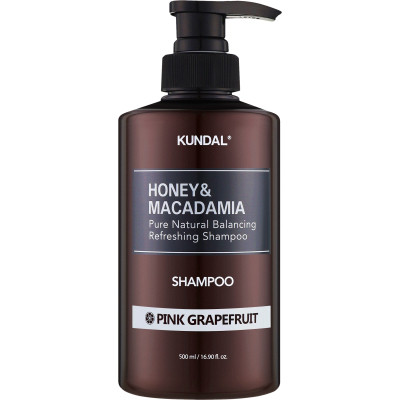 Шампунь Kundal Honey &amp; Macadamia Shampoo Pink Grapefruit 500 мл (8809568740401)