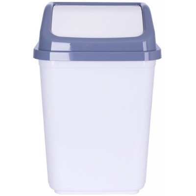 Контейнер для сміття Violet House 0099 White-Grey 20 л (0099 WHITE -GREY с/кр.20 л)