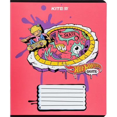 Зошит Kite Hot Wheels 18 аркушів, лінія (HW24-237)