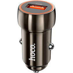 Зарядний пристрій HOCO Z46 USB Metal Gray (6931474770271)