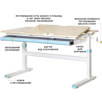 Парта Evo-kids TH-360 Lite Blue (TH-360 TG/BL Lite)