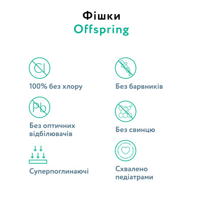 Підгузки Offspring Cat Розмір M 6-10 кг 42 шт (DP-OI-FAT-M42P-MTC)
