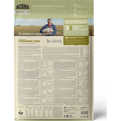 Сухий корм для собак ACANA Yorkshire Pork 6 кг (0064992572600)
