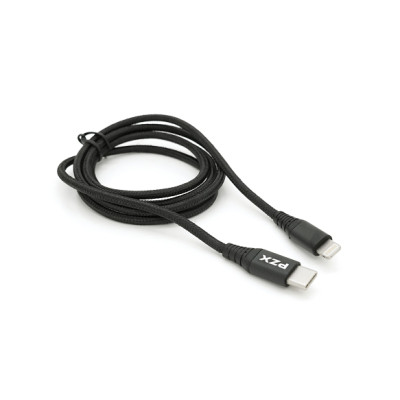 Дата кабель USB-C to Lightning 1.2m 2.1A black PZX (YT-PZX/V-109-M+L/B)