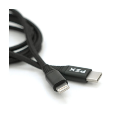 Дата кабель USB-C to Lightning 1.2m 2.1A black PZX (YT-PZX/V-109-M+L/B)
