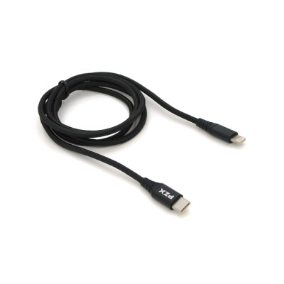 Дата кабель USB-C to Lightning 1.2m 2.1A black PZX (YT-PZX/V-109-M+L/B)