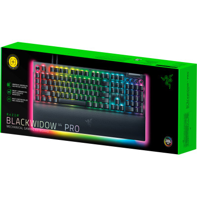 Клавіатура Razer BlackWidow V4 PRO Yellow Switch USB UA Black (RZ03-04681800-R3M1)