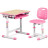 Парта зі стільцем FunDesk Piccolino III Pink-w