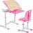 Парта зі стільцем FunDesk Piccolino III Pink-w