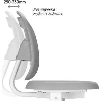 Парта зі стільцем FunDesk Piccolino III Pink-w