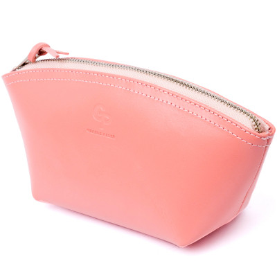 Косметичка Grande Pelle Зі шкіри Пудрова (11299)