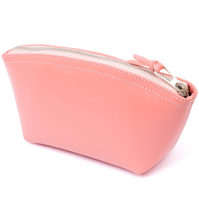 Косметичка Grande Pelle Зі шкіри Пудрова (11299)