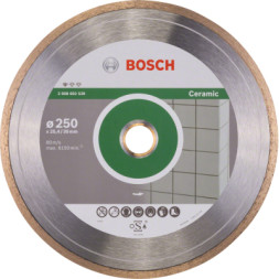 Диск пильний Bosch алмазний Standard for Ceramic, 250 мм, 25.4-30мм, 1.6мм, 7мм (2.608.602.539)