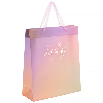 Подарунковий пакет Axent пластиковий Just for you-3, 32х27 см (8504-39-A)