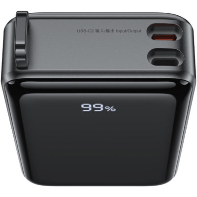 Батарея універсальна Acefast 20000mAh 67W PD/3.0, 20В/3.35A Type-C, USB-A, with cable, Li-ion M4 Black (6974316282723)