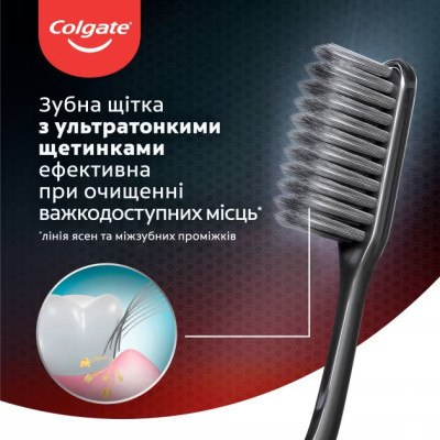 Зубна щітка Colgate Шовкові нитки з деревним вугіллям Зелена (2170000000015)