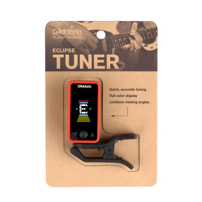 Тюнер для музичних інструментів D&#039;Addario Eclipse Tuner Red (PW-CT-17RD)